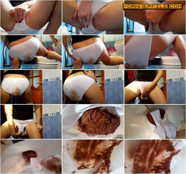 Scat Porn: Full White Panty Of Shit (Scat) 1080p