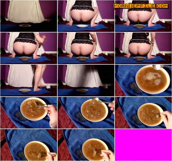 Scat Porn: Scat Tina - Diarrheal soup in deep plate (Scat) 1080p