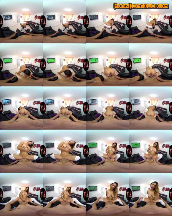 VRLatina: Laura Garcia - Sofa Bed Sex (Latina, Big Ass, Cowgirl, VR) (Gear VR) 1440p