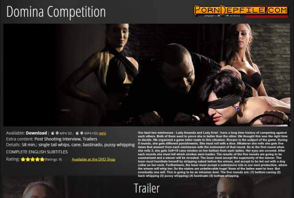 ElitePain: Mistress Ariel, Mistress Amanda, Roxane - Domina Competition (Bondage, Spanking, Torture, Humiliation) 720p