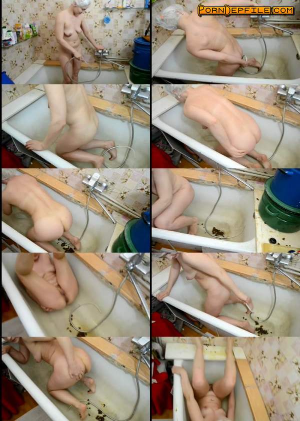 ScatShop: Motorolka - Enema In The Bathroom From A Different Angle (Scat) 1080p