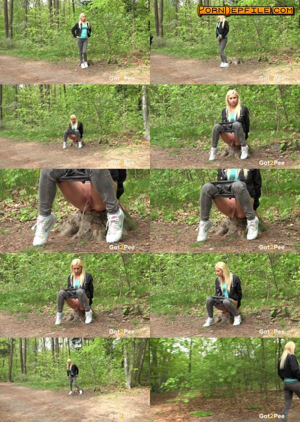 Got2pee, G2P: Blonde In The Woods (FullHD, Outdoor, Milf, Pissing) 1080p