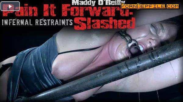 InfernalRestraints: Maddy O'Reilly, London River, Stephie Staar - Pain It Forward: Slashed (HD Porn, BDSM, Torture, Humiliation) 720p