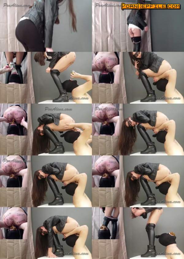 PooAlina: Poo Alina - Slut pooping in mouth of a toilet slave (Scat) 1080p