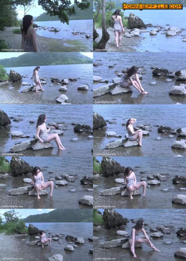 GoldenGirlFaye: Her Kink - Peeing in the Lake (HD Porn, Outdoor, Solo, Pissing) 720p