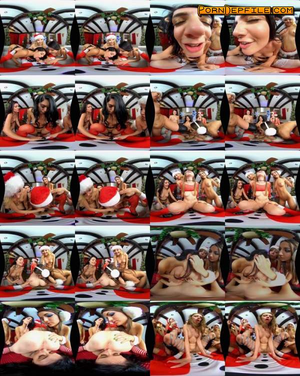 WankzVR: Aaliyah Love, Adria Rae, Gina Valentina, Lily Adams, Alex Blake, Elena Koshka - Christmas Bonus (Group Sex, VR, SideBySide, Oculus) (Oculus Rift, Vive) 2160p