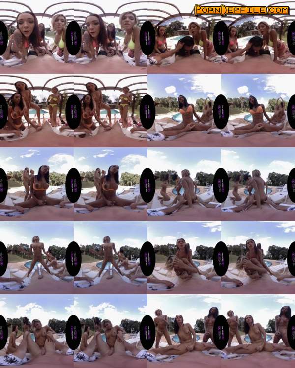 VirtualRealTrans: Adrielly Bronze, Hanna Rios, Paty Cameron - Spring Breakers (SideBySide, 3D, Shemale, Oculus) (Oculus Rift, Vive) 2432p
