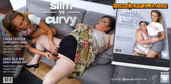 Mature.nl: Jana (58), Linda Leclair (22) - Hot slim babe licking an unshaved big breasted mature BBW Lesbian (Anilingus, Teen, Mature, Lesbian) 1080p
