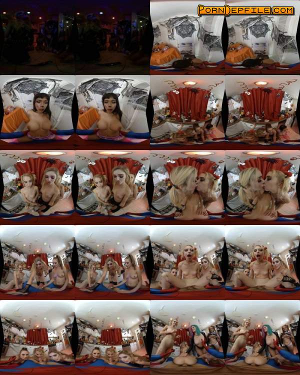 WankzVR: Kali Roses, Aryana Amatista, Chloe Cherry, Kyler Quinn - Halloween House Party: Cum-Slinger (VR, SideBySide, Oculus, Gear VR) (Oculus Rift, Vive, GO, Samsung Gear VR) 1920p