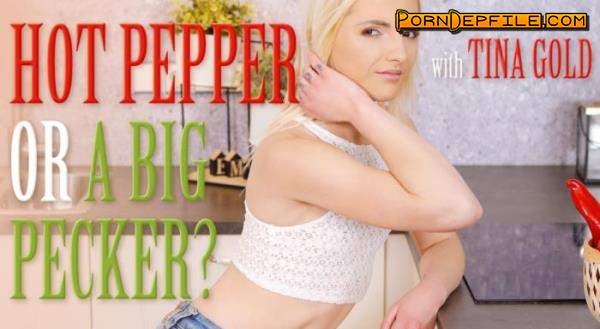TmwVRnet: Tina Gold - Hot pepper or a big pecker? (Teen, VR, SideBySide, Oculus) (Oculus Rift, Vive) 2700p