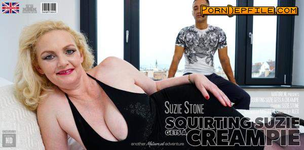 Mature.nl: Suzie Stone (EU) (46) - Squirting big breasted Suzie Stone gets a warm creampie (Blowjob, Creampie, Masturbation, Mature) 1080p