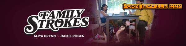 FamilyStrokes, TeamSkeet: Aliya Brynn, Jackie Rogen - New Rules (Doggystyle, Brunette, Threesome, Incest) 720p