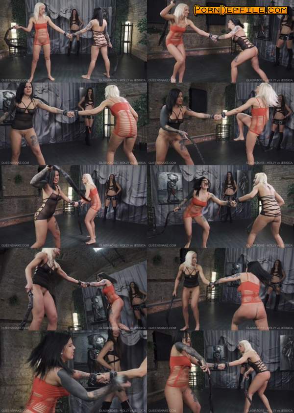 QueenSnake: Holly, Jessica, QS - Holly vs Jessica (FullHD, BDSM, Lezdom, Spanking) 1080p