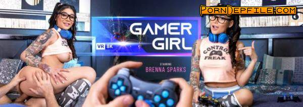 VRBangers: Brenna Sparks - Gamer Girl (Teen, VR, SideBySide, Oculus) (Oculus Rift, Vive) 3072p