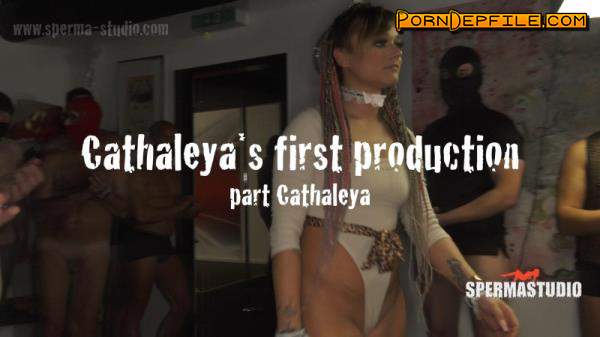 Sperma-Studio: Cathaleya - Cathaleya's first production. part: Cathaleya (Medium tits, Creampie, GangBang, Bukkake) 1080p
