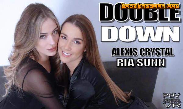 POVcentralVR, SLR: Alexis Crystal, Ria Sunn - Double Down (Threesome, VR, SideBySide, Oculus) (Oculus Rift, Vive) 4096p