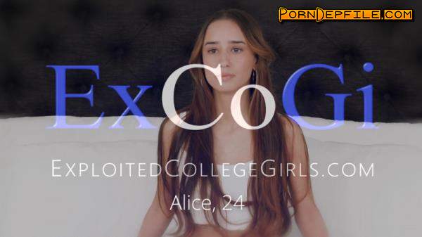 ExploitedCollegeGirls, ExCoGi: Alice - Soft Spoken Sexual Inferno (Dildo, Cumshot, Amateur, Pissing) 720p