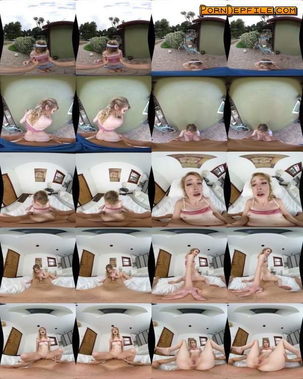 WankzVR: Anastasia Knight - Step Daddy's Day (Cowgirl, Blonde, Teen, VR) (Gear VR) 1600p
