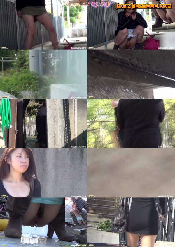 PissJapanTV: Smooth Ladies Wet the Pavement (Pissing) 720p