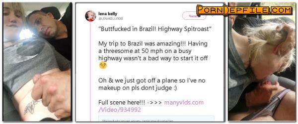 LenaKellyxxx, ManyVids: Lena Kelly - Buttfucked in Brazil: Highway Spitroast (Amateur, Anal, Transsexual, Shemale) 1920p