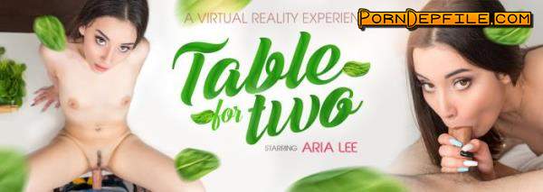 VRbangers: ARIA LEE - Table For Two - 6K (Brunette, VR, SideBySide, Oculus) (Oculus Rift, Vive) 3072p