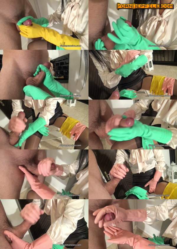 Glovemansion: Multi rubber gloves handjob part 2 (Orgasm, Handjob, Fetish, Femdom) 720p