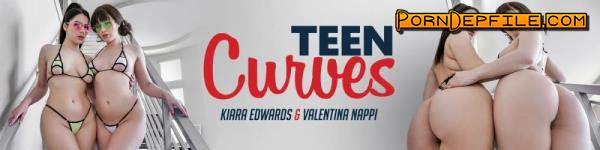 TeenCurves, TeamSkeet: Valentina Nappi, Kiara Edwards - G-string (Facial, Brunette, Teen, Threesome) 720p