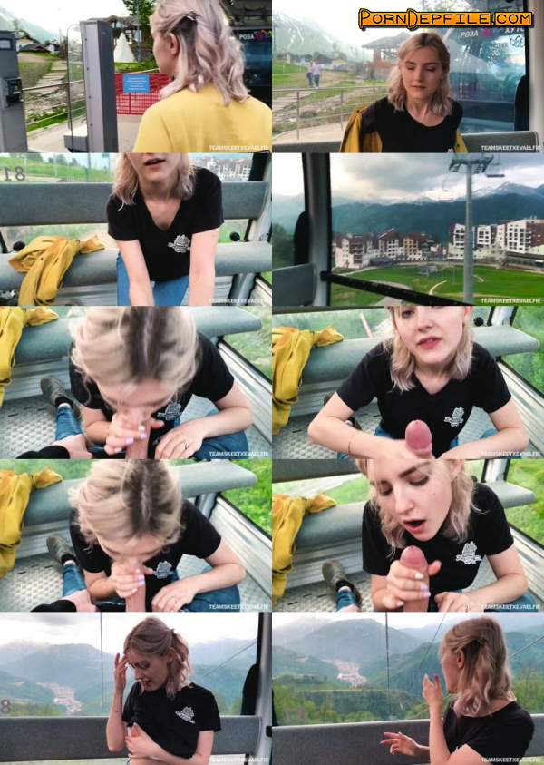 TeamSkeetXEvaElfie, TeamSkeet: Eva Elfie - Gondola Lift (Gonzo, POV, Blonde, Teen) 720p