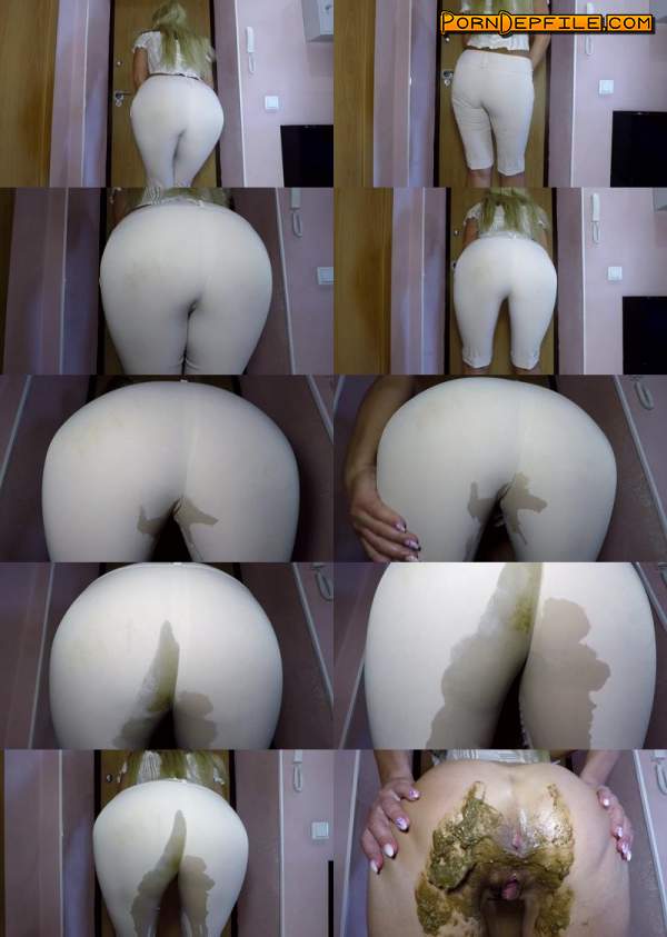ScatShop: Scatdesire - Big Load Filling My White Jeans (Smearing, Pissing, Big shit, Scat) 1080p