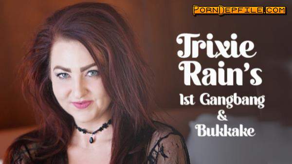 TexxxasBukkake, TexasBukkake, ManyVids: Trixie Rainn - Trixie's 1st Gangbang & Bukkake (Amateur, GangBang, Anal, Bukkake) 1080p
