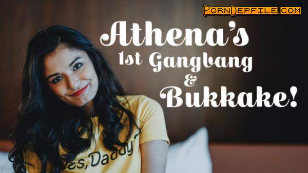 TexxxasBukkake, TexasBukkake, ManyVids: Viva Athena - Athena's 1st Gangbang & Bukkake (Facial, Amateur, GangBang, Bukkake) 720p