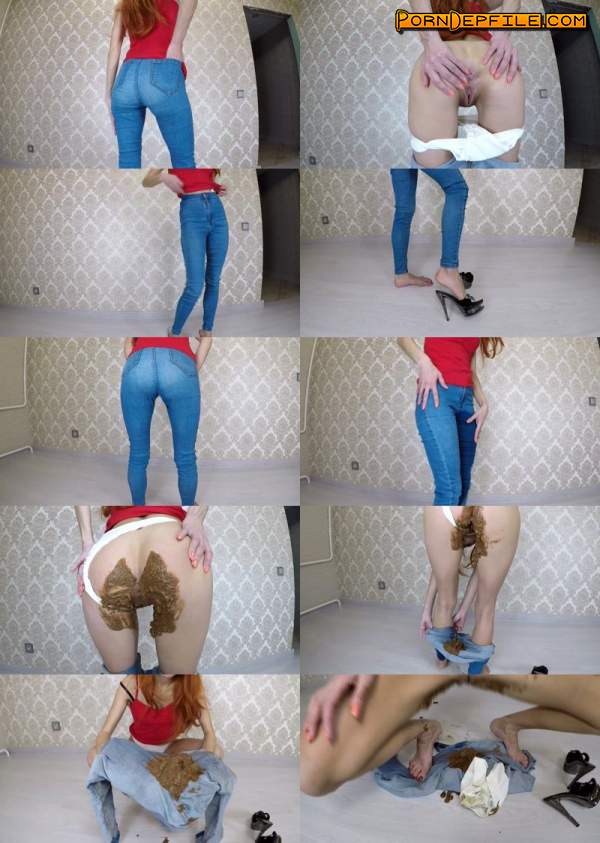 yezzclips: Mistress Emily - Messy Jeans for you (Smearing, Pissing, Big shit, Scat) 720p