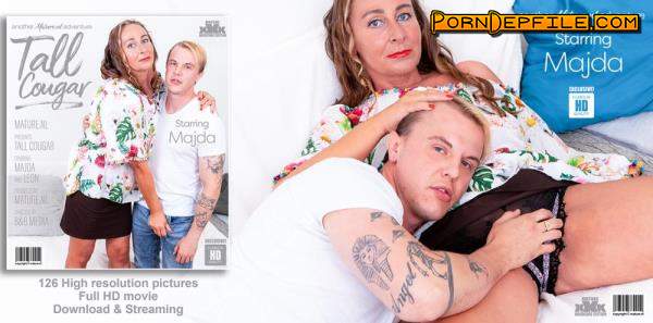 Mature.nl: Majda (49) - Tall cougar seduces a young guy (Blowjob, Facial, Teen, Mature) 1080p