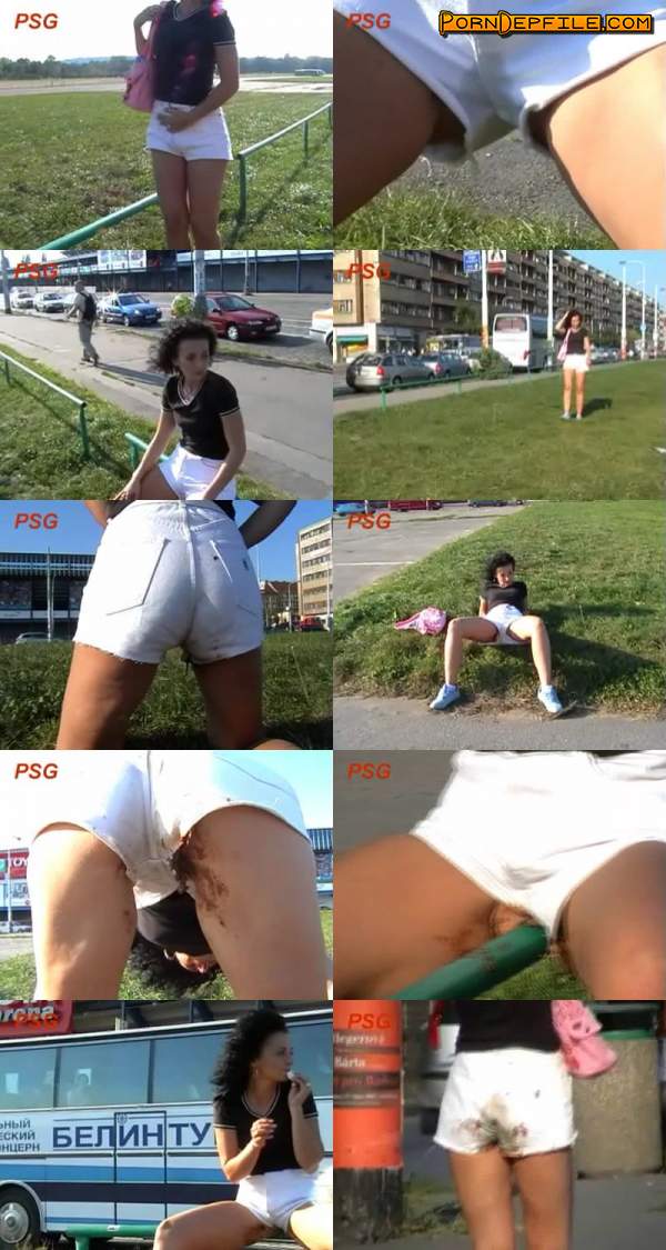 Shitgirl-in-public: Sharka Walking 16 (Solo, Smearing, Pissing, Scat) 480p