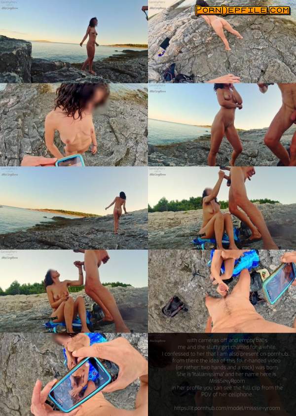 Pornhub, GentlyPerv: CUMS ON MissSexyRoom At A Beach. A Beautiful Real TROIA ITALIANA At Work (Outdoor, Handjob, Cumshot, Amateur) 1080p
