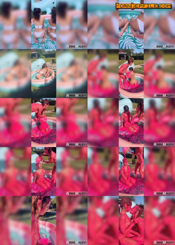 AbbieMaley: Riley Reid, Abbie Maley - Lesbian Paint Play (Orgasm, Masturbation, Teen, Lesbian) 720p