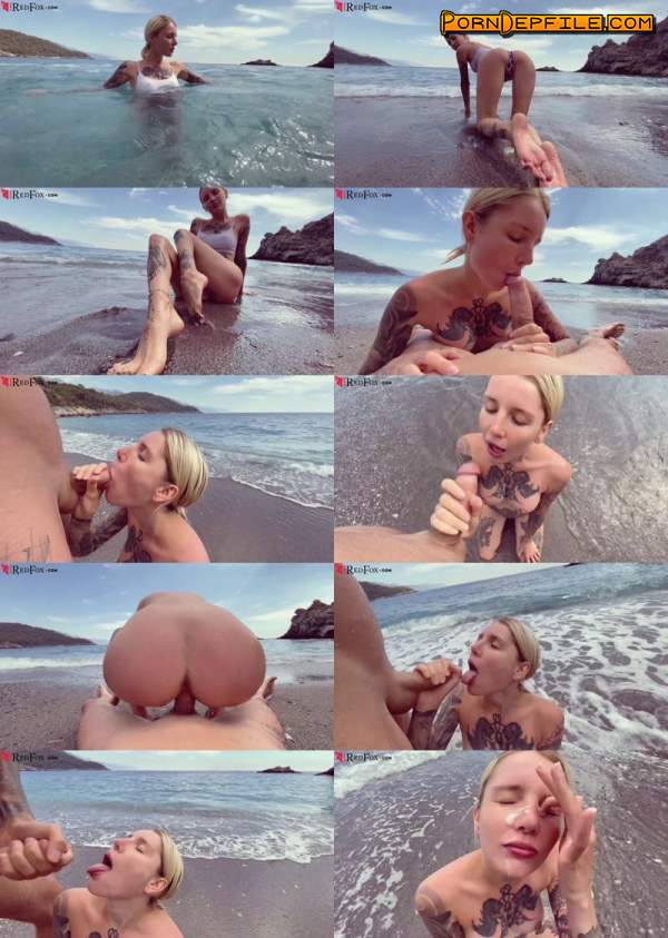 Pornhub, Real Red Fox: Blonde Deep Sucking And Had Cowgirl Sex On The Beach - Cumshot (Deep Throat, Cumshot, Blonde, Amateur) 1080p