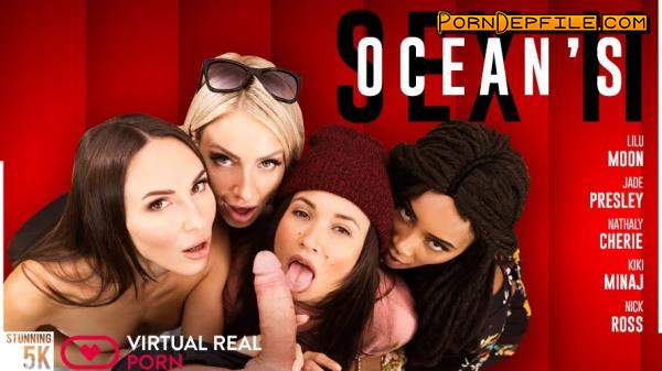 VirtualRealPorn: Jade Presley, Kiki Minaj, Lilu Moon, Nathaly Cherie - Ocean's Sex II (Interracial, VR, SideBySide, Oculus) (Oculus Quest 2, Vive) 2700p