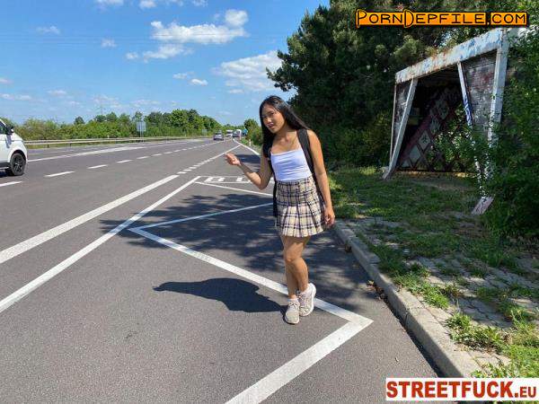 StreetFuck.eu, LittleCaprice-Dreams: May Thai - She miss her Bus (Cowgirl, Brunette, Big Ass, Asian) 1080p