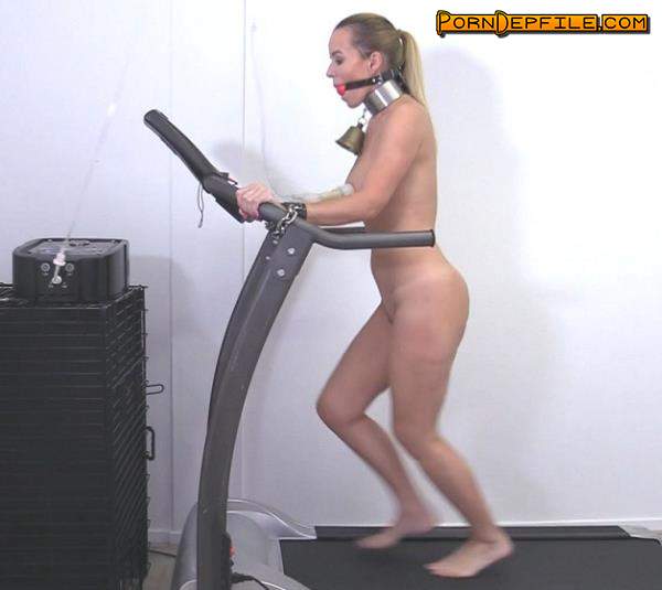 HuCows: Cindy Dollar - Treadmill Hopping (Natural Tits, BDSM, Fetish, Bondage) 1080p