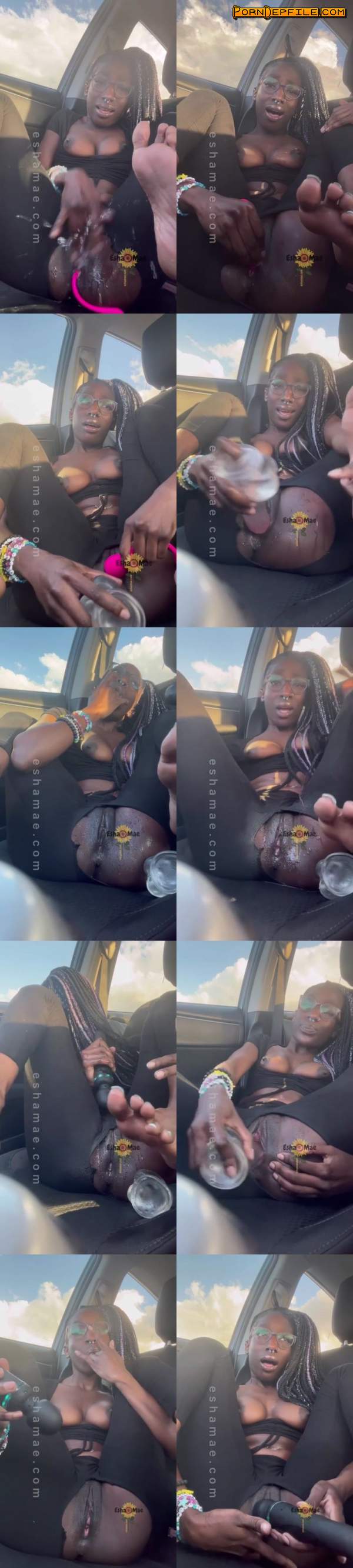 Pornhub, realeshamae: Ebony Teen Drills Squirting Pussy In Car (Masturbation, Ebony, Solo, Amateur) 1080p