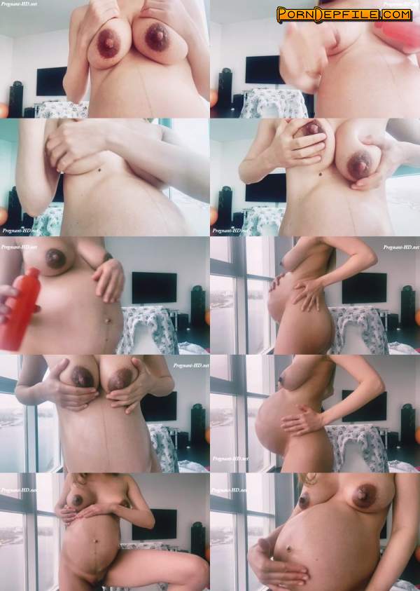 Manyvids: Amy Love Pregnant - 9 Month Pregnant My Belly Is In Oil (FullHD, Solo, Fetish, Pregnant) 1080p