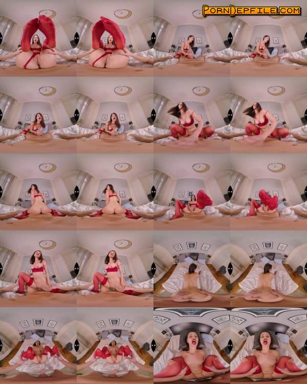 SLR, LustReality: Marie Berger - Lady In Red Lingerie Is Hungry Of Your Dick (Brunette, VR, SideBySide, Oculus) (Oculus Rift, Vive) 1920p