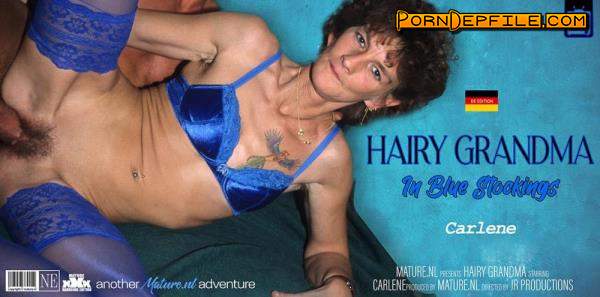 Mature.nl: Carlene (52) - Hairy grandma Carlene gets fucked while wearing blue stockings (Hairy, Facial, Teen, Mature) 576p