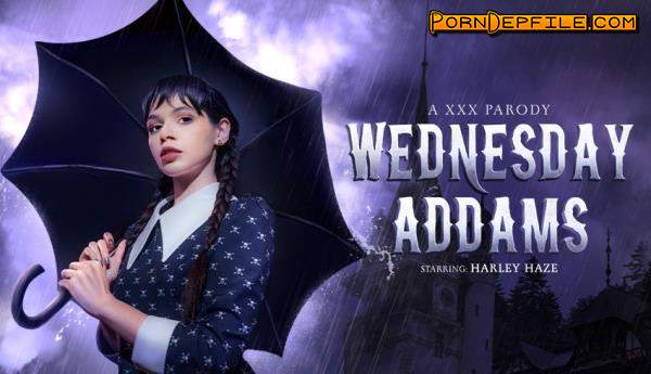 VRConk: Harley Haze - Wednesday Addams - A XXX Parody (Teen, VR, SideBySide, Oculus) (Oculus Rift, Vive) 3072p
