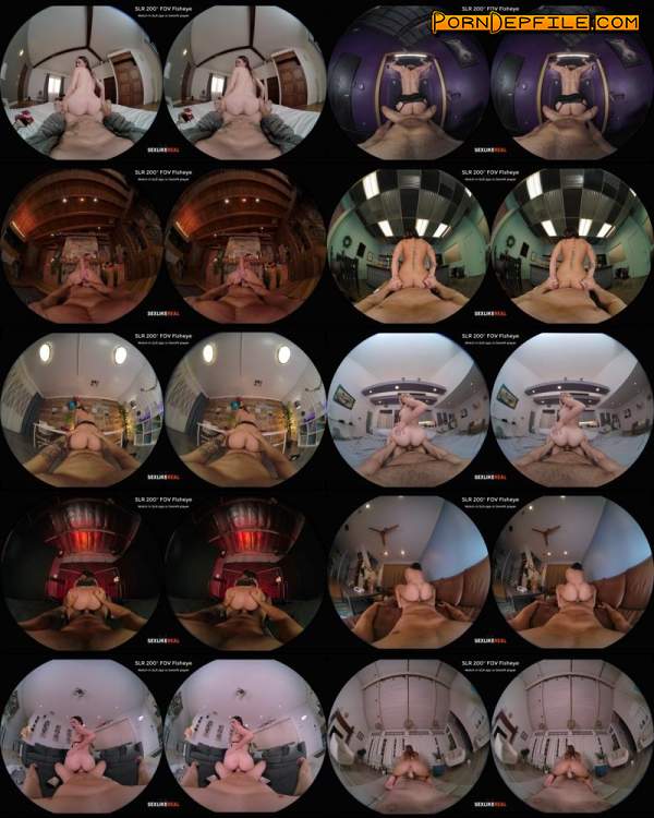 Manny S, SLR: Amber Moore, April Olsen, Catalina Ossa, Eve Marlowe, Evelyn Claire, Hazel Moore, Jessie Saint, Kate Dee - Reverse Cowgirl Laying Down v.2 (Teen, VR, SideBySide, Oculus) (Oculus Rift, Vive) 2900p