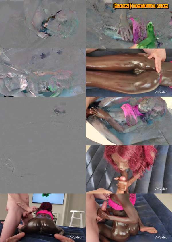VMVideo, ManyVids: Mona Onyx - Oiled Up My Hot Sudanese Friend (FullHD, Skinny, Ebony, Interracial) 1080p