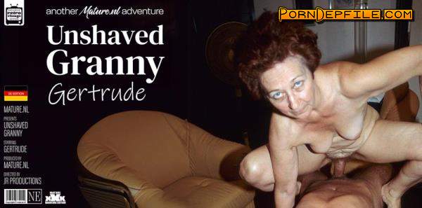 Mature.nl: Gertrude (61) - Redhead granny with a unshaved pussy gets fucked by a younger man (Doggystyle, Cowgirl, Teen, Mature) 576p