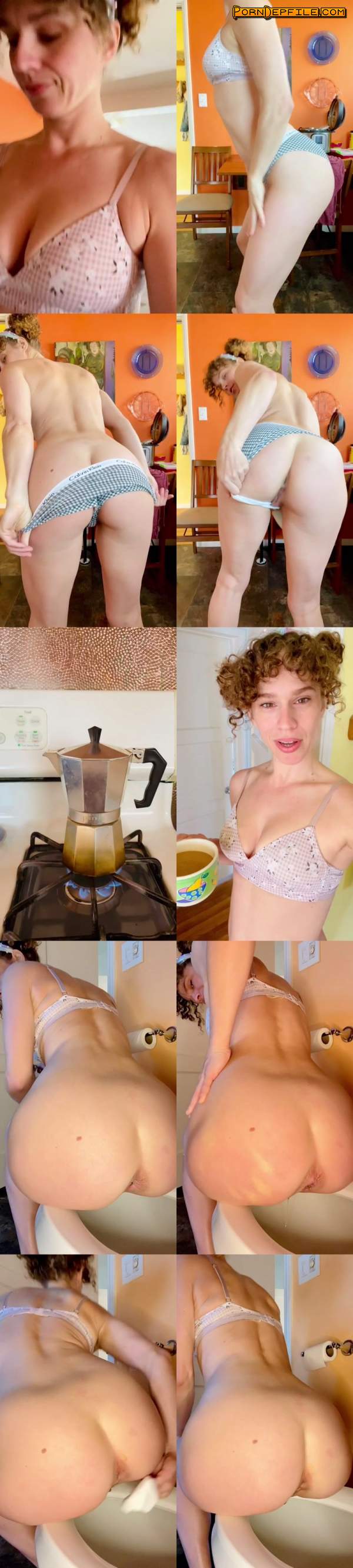 ScatShop: VibeWithMolly - Scat morning routine! (Pissing, Fisting, Big shit, Scat) 1920p
