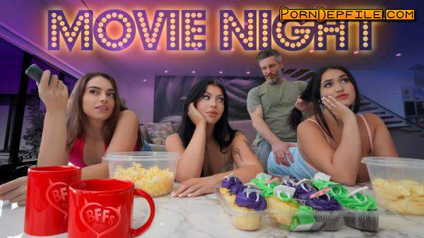 BFFS, TeamSkeet: Sophia Burns, Holly Day, Nia Bleu - There Is Nothing Like Movie Night (SD, Hardcore, Foursome) 360p